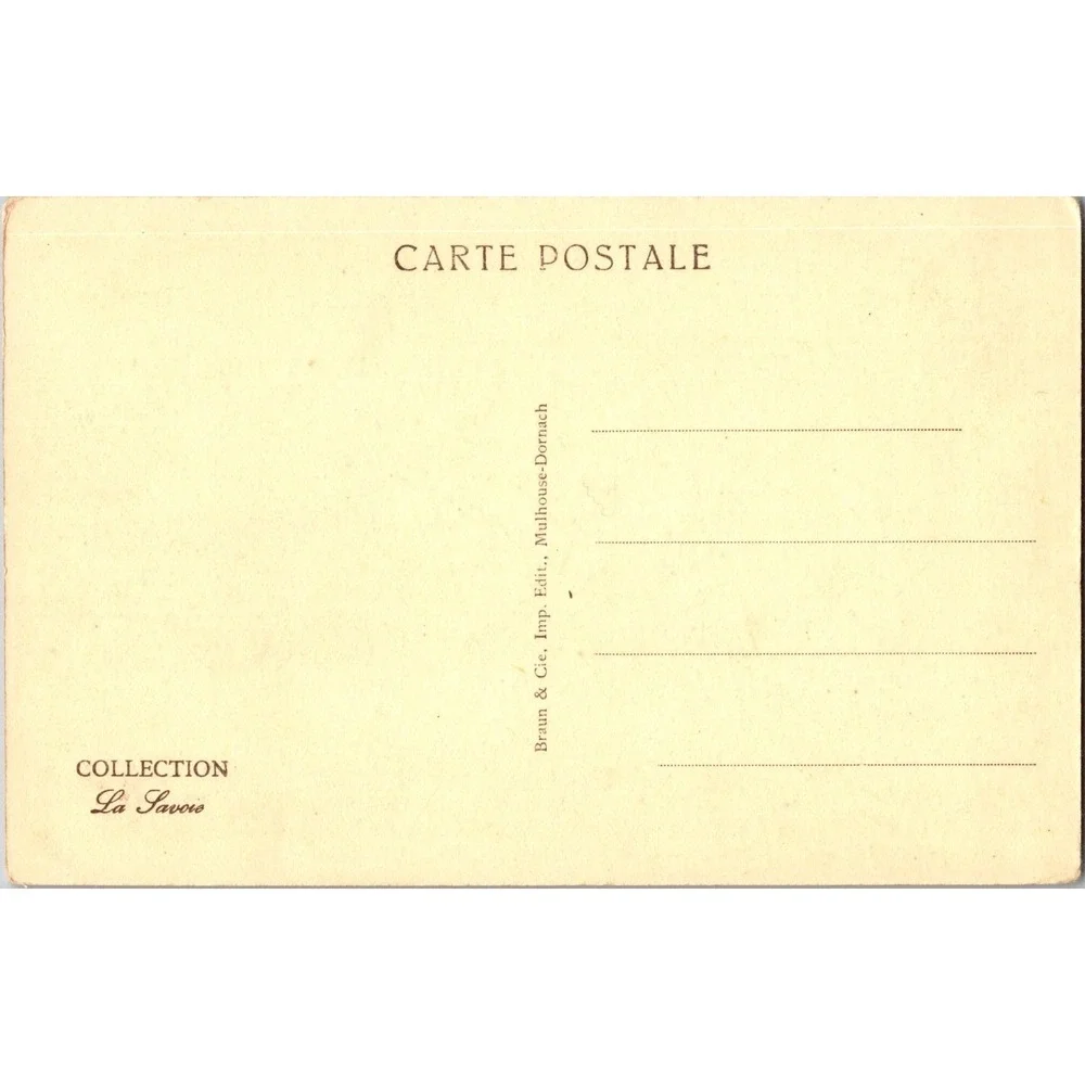Vintage Annemasse Ecole Primaire Superieure France‎ Postcard 12983